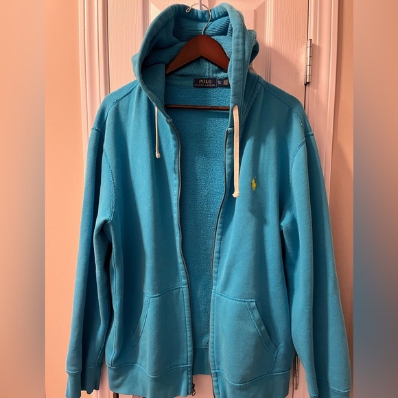 Vintage Polo Ralph Lauren Full Zip Heavyweight Hoodie Mens XL - Picture 5 of 7